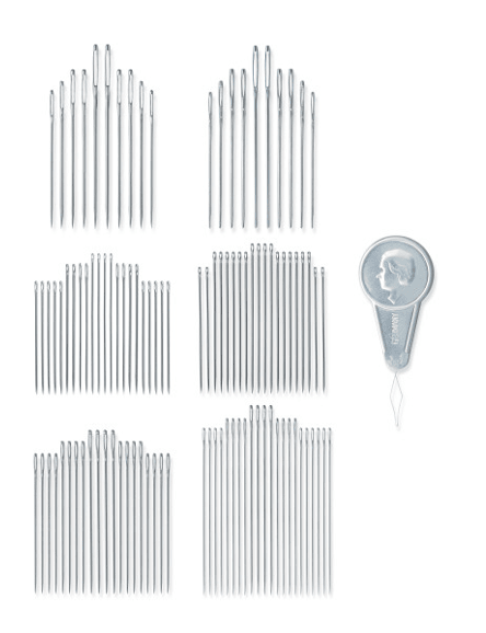 AGUJAS DE MANO DELUXE SURTIDAS C/ENHEBRADOR (100UN)3