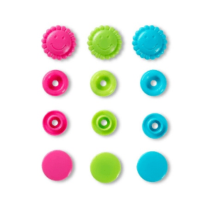 BROCHES PRESION COLOR SNAPS FLOR(20UN)2