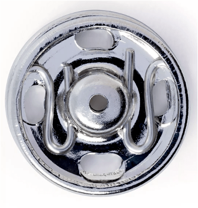 BROCHE PRESION PLATEADO 13MM (6UN)2