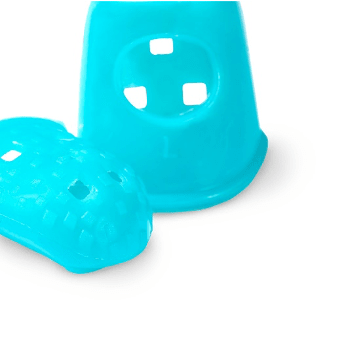SUJETADORES DE SILICONA  PARA AGUJAS M + L TURQUESA1