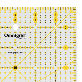 REGLA UNIVERSAL CON ESCALA EN PULGADAS 6X6 OMNIGRID BY PRYM3