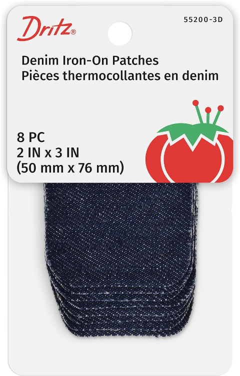 PARCHE TERMOADHESIVO JEANS OSCURO 5.1 X 7.62CM (8UN)1