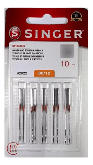 AGUJAS OVERLOCK UNIVERSAL 80/12 (10UN)2