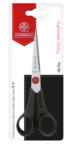 TIJERA HOBBY 5 1/2 PUNTO ROJO1