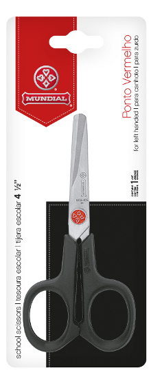 TIJERA ESCOLAR 4 1/2 ZURDOS PUNTO ROJO1