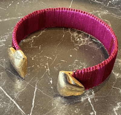 PULSERA TEJIDA ROJA1