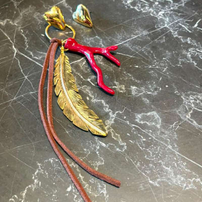 AROS CORAL, PLUMA Y CORAZÓN1