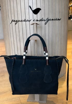 CARTERA GAMUZA ITALIANA NEGRA