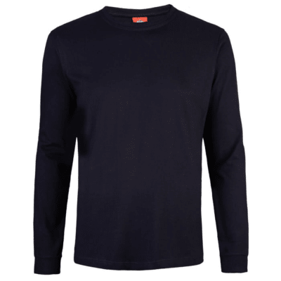 Polera Polo Manga Larga Azul Marino Hombre