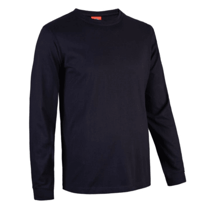 Polera Polo Manga Larga Azul Marino Hombre