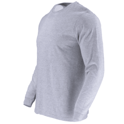 Polera Polo Manga Larga Gris Hombre