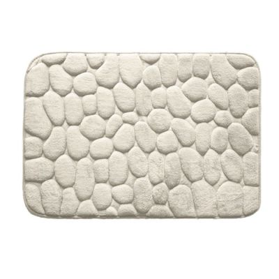 BAJADA DE BAÑO PIEDRA REDONDA BEIGE BAJADA DE BAÑO PIEDRA REDONDA BEIGE