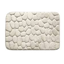 BAJADA DE BAÑO PIEDRA REDONDA BEIGE BAJADA DE BAÑO PIEDRA REDONDA BEIGE