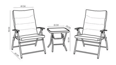 SET DE TERRAZA 2 PERSONAS -  BISTRO CAÑO RELAX