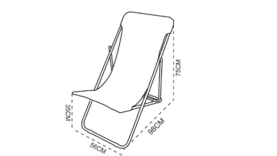 SILLA PLAYA 98X56X75 CM