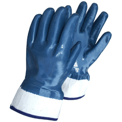 Guante de Seguridad Nitrilo Liso Puño Seguridad