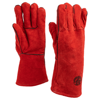 Guante Descarne Soldador Rojo1
