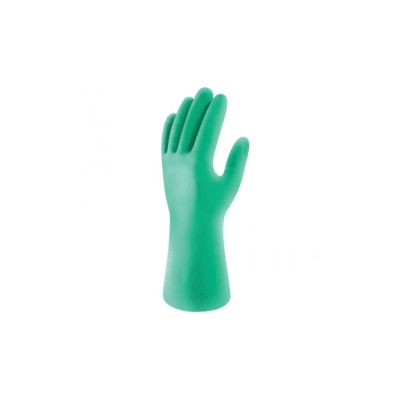 Guante Nitrilo Flocado Verde1