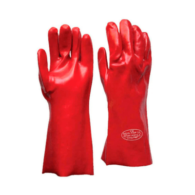 Guante de seguridad Pvc 14 -35 Cm Rojo Guante de seguridad Pvc 14 -35 Cm Rojo
