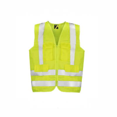 CHALECO REFLECTANTE FLUOR 4 BOLSILLOS  - ACTIVEX1