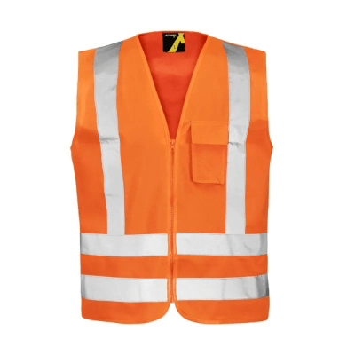 Chaleco Reflectante 1 Bolsillo Naranjo