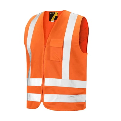 Chaleco Reflectante 1 Bolsillo Naranjo