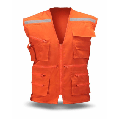 Chaleco Geologo Poplin Naranjo1