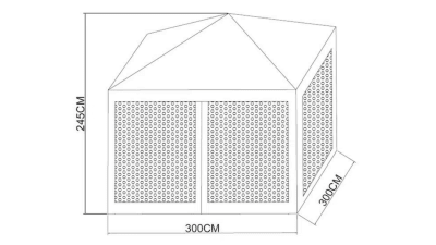 TOLDO - MOSQUITERO RAFIA 3X3 MTS
