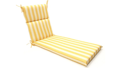 COJIN REPOSERA POLY RAYAS  MOSTAZA - BLANCO