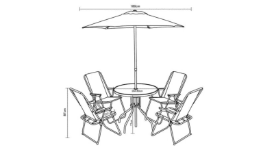 COMEDOR EXTERIOR 4 PERSONAS - OUTZEN