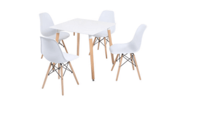 COMEDOR 4 SILLAS ATRILSB II - 80X80X75 CM
