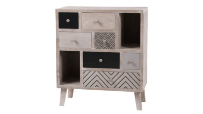 CÓMODA 7 CAJONES - 83X73X35 CM -1