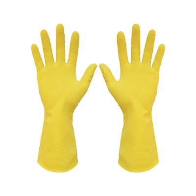 GUANTE LATEX AMARILLO -1
