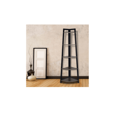 Repisa esquinero 5 niveles natural/negro Repisa esquinero 5 niveles natural/negro