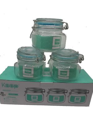 SET FRASCOS DE VIDRIOS HERMETICOS KEEP SET FRASCOS DE VIDRIOS HERMETICOS KEEP