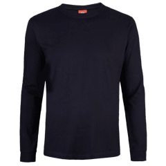 Polera Polo Manga Larga Azul Marino Hombre