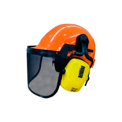 Kit Casco Para Motosierra Con Visor Y Fono