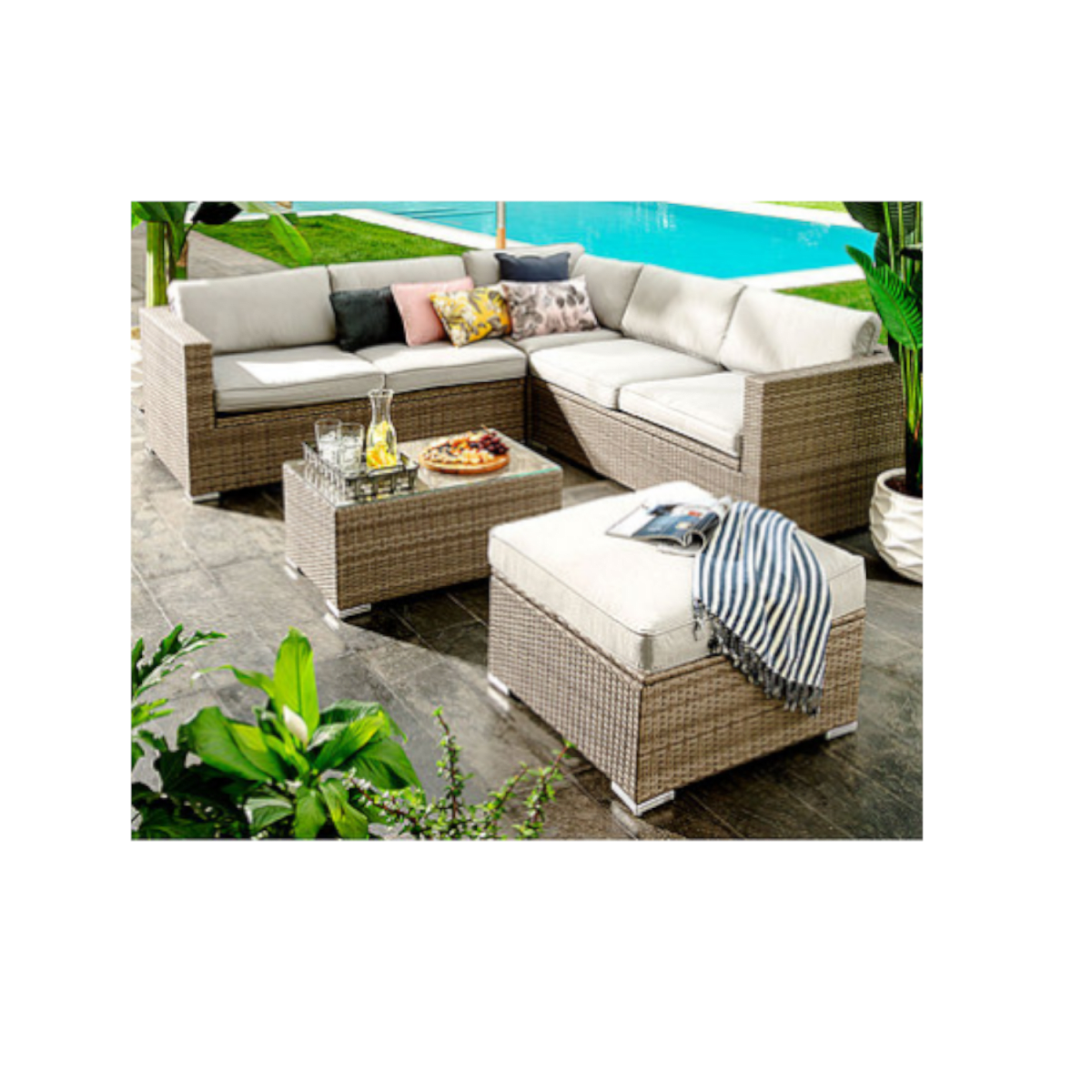 SET TERRAZA 6 PERSONAS CANNAS OUTZEN D&A STORE
