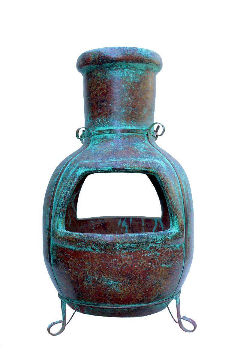 Brasero Dos Bocas Rojo Turquesa | Casa Milagros