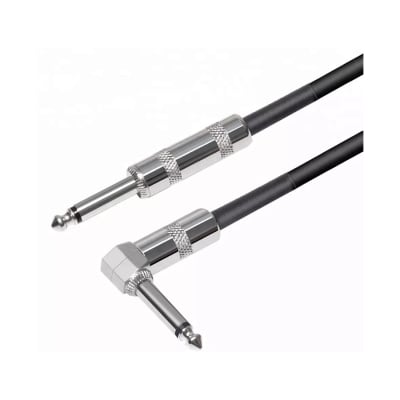 CABLE GUITARRA 3MTS, 6.35MM CONECTOR RECTO A 6.35MM 90° AV10220