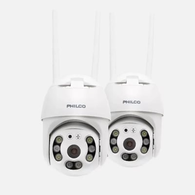 2 x CAMARA IP 1080P PTZ 2.0 MP H265 APP V380 PHILCO