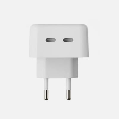 ADAPTADOR APPLE DUAL PORT USB-C 35W FAST CHARGE MHJE3ZM/A35W1