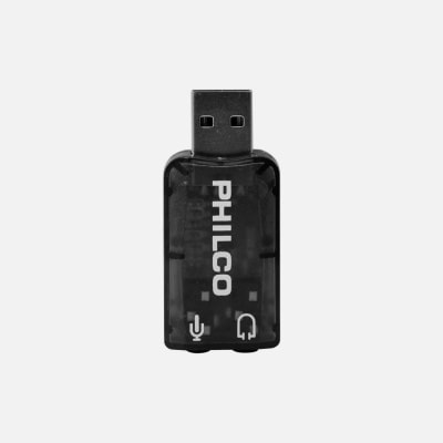 ADAPTADOR DE AUDIO/MIC USB A JACK 3.5 PHILCO 79USBAU100