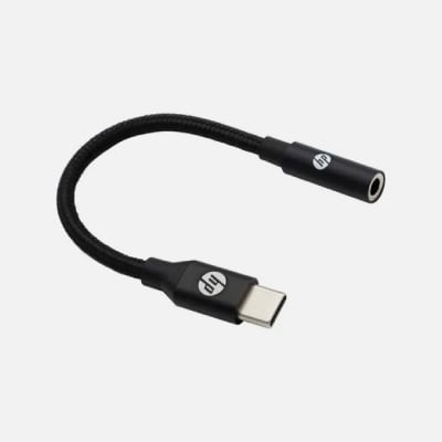 ADAPTADOR DE AUDIO USB-C A 3,5 NEGRO TRENZADO HP DHC-TC131