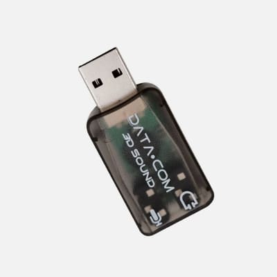 ADAPTADOR DE MICROFONO Y SONIDO USB DATACOM1