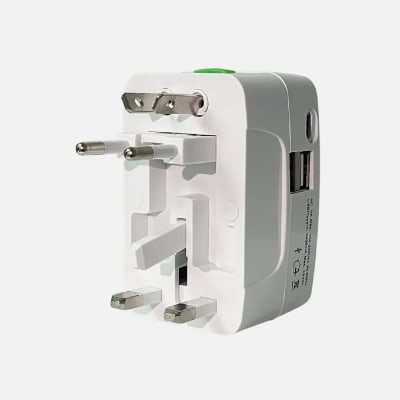 ADAPTADOR DE VIAJE UNIVERSAL TECNOLAB 2 USB A + USB C TL7773