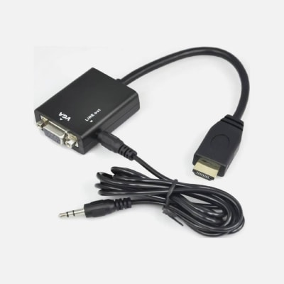 ADAPTADOR HDMI A VGA + AUDIO 3.5MM. BIRLINK BR101151