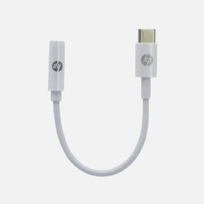ADAPTADOR HP DE AUDIO USB-C A 3,5 BLANCO DHC-TC1301