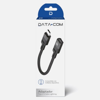 ADAPTADOR TIPO C MACHO A LIGHTNING HEMBRA DATACOM 560793