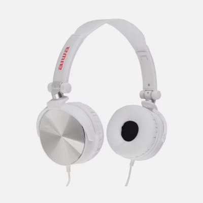 AIWA - AUDIFONO CABLE ON EAR AW X107 BLANCO1